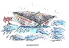 Cartoon: Reisesaison (small) by mandzel tagged flüchtlinge,mittelmeer,griechenland,italien,eu,papierschiffchen,reisezeit