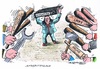 Cartoon: Rentenpaket im Visier (small) by mandzel tagged rentenpläne,ablehnung