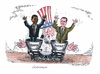 Romney und Obama gleichauf