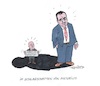 Cartoon: Schlagschatten (small) by mandzel tagged wahlen,spd,scholz,pistorius,kanzlerkandidat