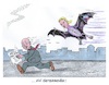 Cartoon: Scholz in Not (small) by mandzel tagged deutschland,scholz,ampel,migranten,politik,kursänderung,weidel,afd
