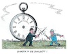 Cartoon: Streitgefecht (small) by mandzel tagged arbeitnehmer,arbeitgeber,wirtschaft,politik,auseinandersetzungen