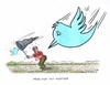 Cartoon: Twitter-Verbot in der Türkei (small) by mandzel tagged twitter,erdogan,verbot,türkei