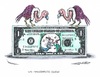 Cartoon: US-Haushaltskaspereien (small) by mandzel tagged amerika,haushalt,chaos,kaspertheater,dollar
