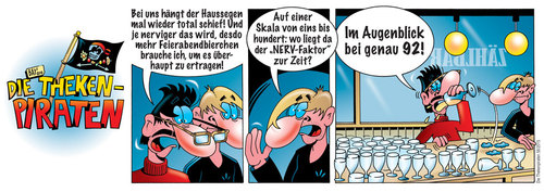 Cartoon: Die Thekenpiraten 58 (medium) by stefanbayer tagged theke,piraten,thekenpiraten,bar,kneipe,lounge,club,feierabend,feierabendbier,haussegen,beziehung,schöntrinken,problem,nerv,nervig,skala,bier,pils,alkohol,gastronomie,trösten,92,stefan,bayer,stefanbayer,bay,zählbar,schoppen,bierchen,ertragen,beziehungsstreß