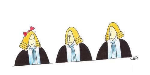 Cartoon: court (medium) by cemkoc tagged karikatürleri,mahkeme,hakim,hukuk,adalet,richter,gesetz,cartoons,legal,jurisdiction,lex,supreme,tribunal,judgement,court,judge,justice,law