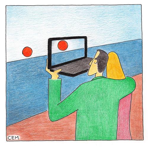 Cartoon: technology (medium) by cemkoc tagged koc,cem,technology