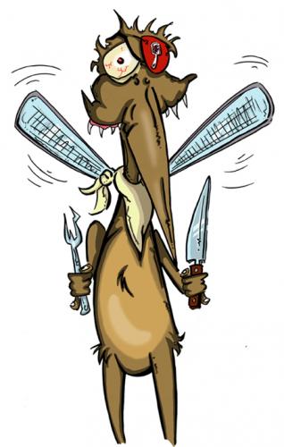 Cartoon: Moskito (medium) by Grayman tagged moskito,blut,insekten