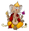 Cartoon: Lord Ganesha (small) by Grayman tagged lord,ganesha,om,yoga,gott,indien,glück,symbol,tanja,graumann,omtogo,lachen
