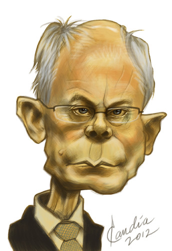 Cartoon: Van Rompuy (medium) by StudioCandia tagged politicians