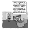 Cartoon: Abfallprobleme (small) by Andreas Pfeifle tagged müll,atommüll,japan,fukushima,ehepaar,beziehung,verständigungsprobleme,nuklear,katastrophe,relativ