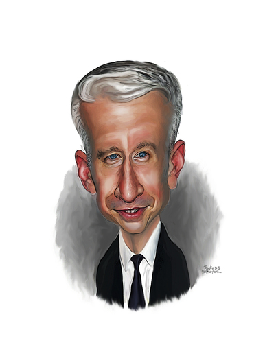 Cartoon: Anderson Cooper (medium) by rocksaw tagged anderson,cooper