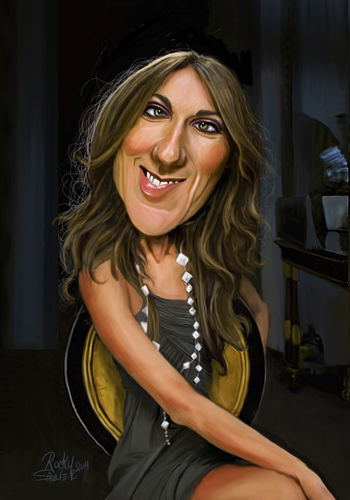 Cartoon: Celine Dion (medium) by rocksaw tagged celine