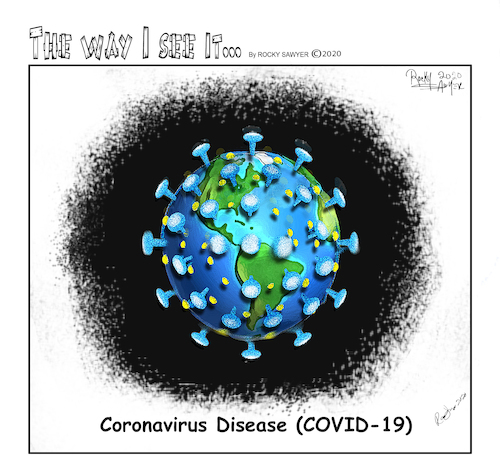 Cartoon: Coronavirus Disease COVID 19 (medium) by rocksaw tagged the,way,see,it