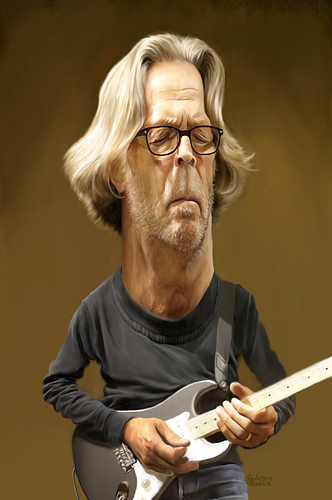 Cartoon: Eric Clapton (medium) by rocksaw tagged eric,clapton