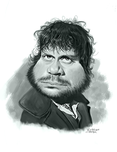 Cartoon: Oliver Reed (medium) by rocksaw tagged caricature,oliver,reed