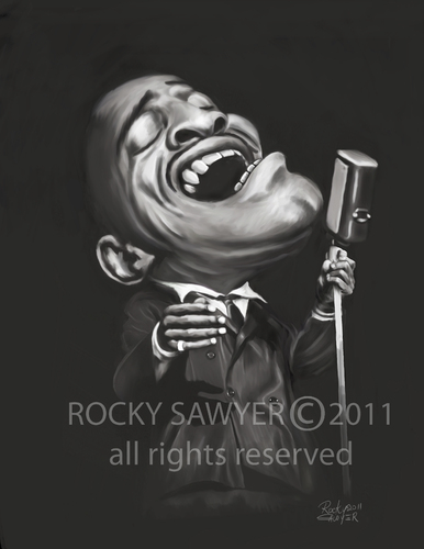 Cartoon: Sammy Davis (medium) by rocksaw tagged davis,sammy,caricature