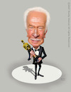 Cartoon: Christopher Plummer (small) by rocksaw tagged caricature,christopher,plummer