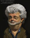 Cartoon: George Lucas (small) by rocksaw tagged caricature,study,george,lucas