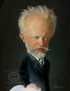 Cartoon: Pyotr Ilyich Tchaikovsky (small) by rocksaw tagged pyotr,ilyich,tchaikovsky