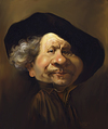 Cartoon: Rembrant (small) by rocksaw tagged caricature,study,rembrant