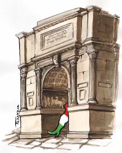 Cartoon: Italia (medium) by Tchavdar tagged italia,risorgimento,unita,tchavdar,150,anni
