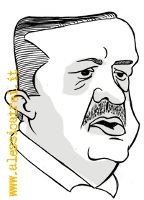 Cartoon: Recep Tayyip Erdogan (medium) by Atride tagged erdogan,turkey,türkiye