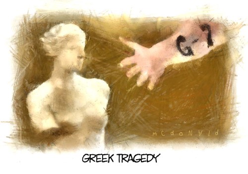 Cartoon: crisis grecia (medium) by allan mcdonald tagged crisis