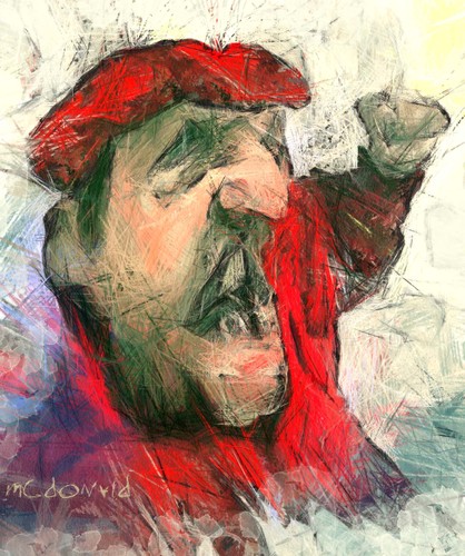 Cartoon: HUGO CHAVEZ (medium) by allan mcdonald tagged venezuela