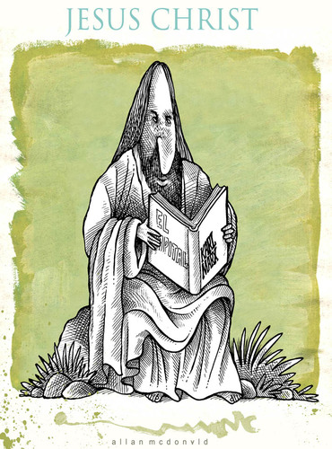 Cartoon: JESUS (medium) by allan mcdonald tagged politica,religion