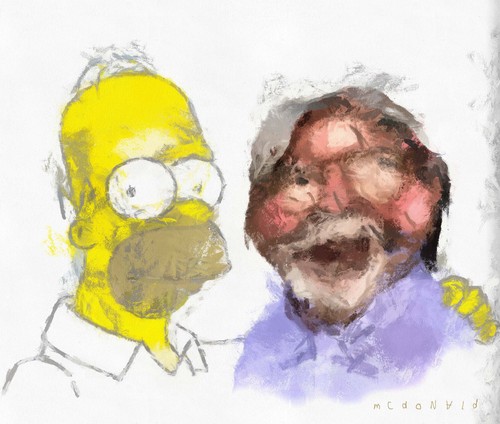 Cartoon: Matt Groening (medium) by allan mcdonald tagged los,simpson