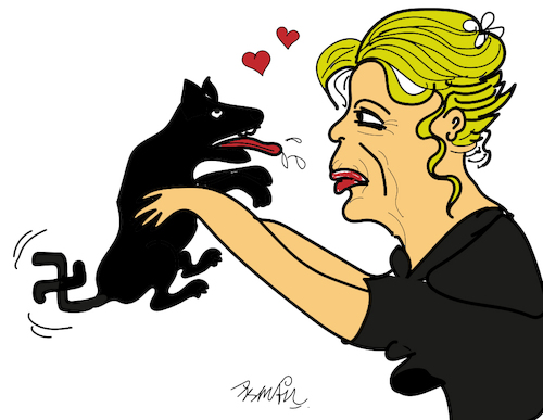 Cartoon: Brigitte Bardot (medium) by ismail dogan tagged brigitte,bardot