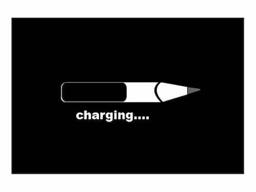 Cartoon: Charging (medium) by ismail dogan tagged pencil