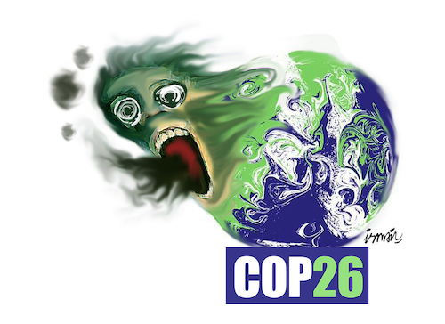 Cartoon: COP 26 (medium) by ismail dogan tagged cop,26