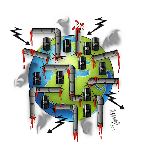 Cartoon: energy wars (medium) by ismail dogan tagged energy