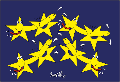 Cartoon: European Summit (medium) by ismail dogan tagged european,summit