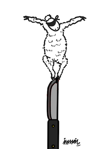 Cartoon: Feast of Sacrifice (medium) by ismail dogan tagged eid,al,adha