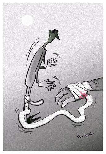 Cartoon: for ALI FERZAT !.. (medium) by ismail dogan tagged ali,ferzat