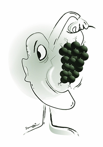 Cartoon: grapes... (medium) by ismail dogan tagged teror