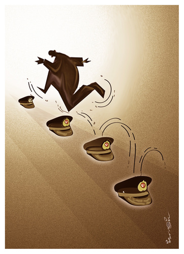 Cartoon: JUMPING  !... (medium) by ismail dogan tagged army,turkey