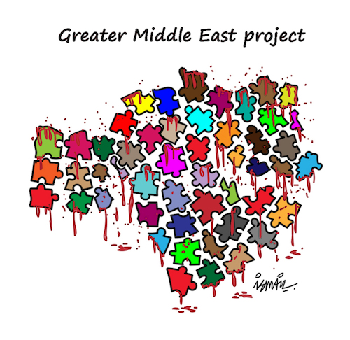 Cartoon: Puzzle (medium) by ismail dogan tagged middle,east