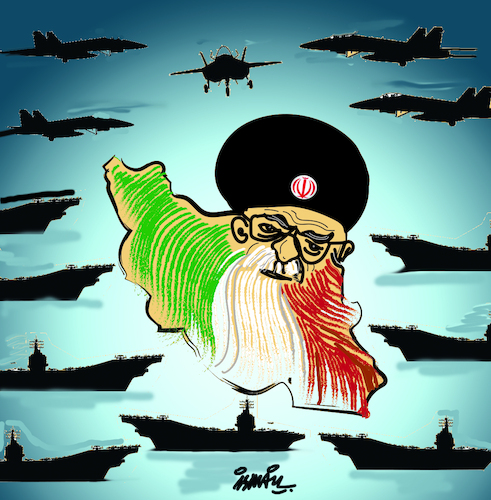 Cartoon: Siege (medium) by ismail dogan tagged iran