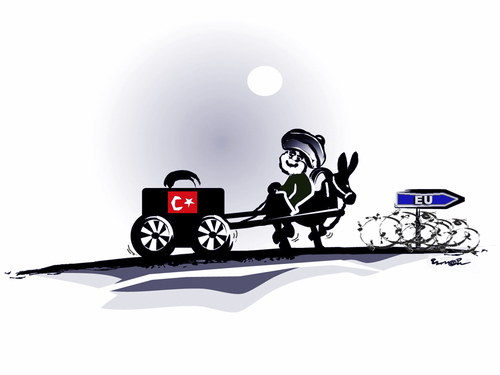 Cartoon: TURKEY - EU !.... (medium) by ismail dogan tagged turkey
