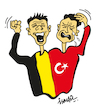 Cartoon: Belgo Turc (small) by ismail dogan tagged euro2024