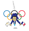 Cartoon: Olympic Games (small) by ismail dogan tagged macron