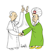 Cartoon: Pope Leo XIV (small) by ismail dogan tagged pope,leo,xiv