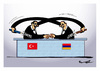 Cartoon: PROTOCOL TURKEY ARMENIA (small) by ismail dogan tagged protocol,turkey,armenia