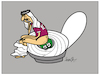 Cartoon: Qatar stadium (small) by ismail dogan tagged qatar