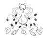 Cartoon: VIRTUAL COMPATIBILITY !... (small) by ismail dogan tagged cat