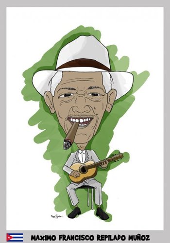 Cartoon: Compay Segundo (medium) by emre yilmaz tagged compay,segundo,musician,müzisyen
